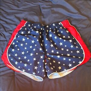 Star Patterned Athletic Shorts